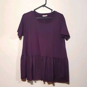 Boutique Peplum Tunic Top